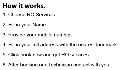 RO service in Punjabi Bagh booking system